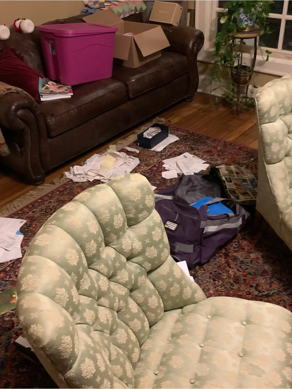 Green Tufted Accent Chair Pair - Elegant Upholstered Ladies Chairs MCM